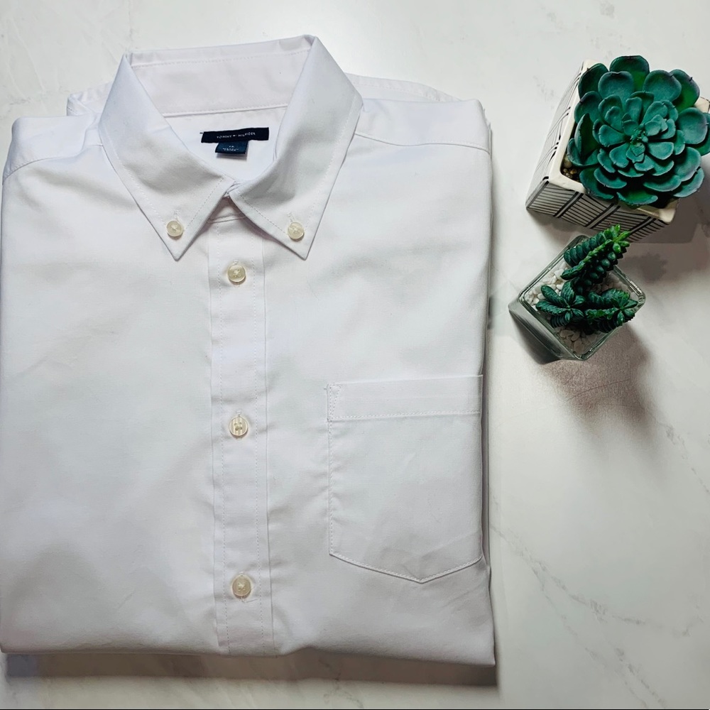 Tommy Hilfiger Pinpoint Oxford Shirt, Sz 16 New